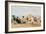 Beach Scene, Trouville, 1881-Eugène Boudin-Framed Giclee Print