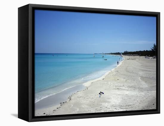 Beach Scene, Varadero, Cuba, West Indies, Central America-John Harden-Framed Premier Image Canvas