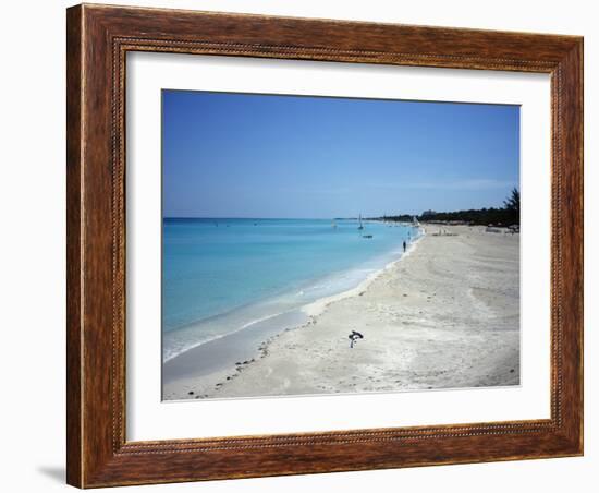 Beach Scene, Varadero, Cuba, West Indies, Central America-John Harden-Framed Photographic Print