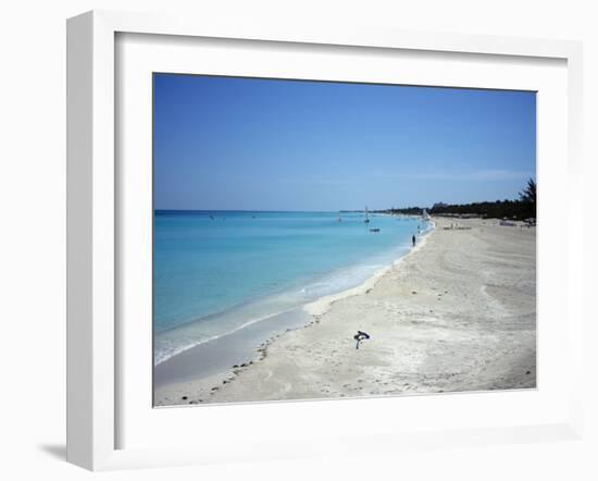 Beach Scene, Varadero, Cuba, West Indies, Central America-John Harden-Framed Photographic Print