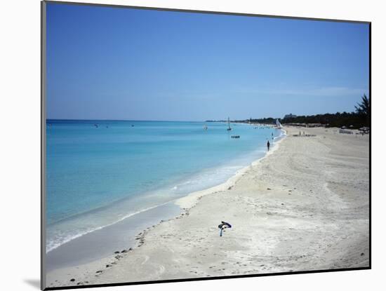 Beach Scene, Varadero, Cuba, West Indies, Central America-John Harden-Mounted Photographic Print