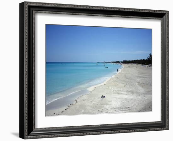 Beach Scene, Varadero, Cuba, West Indies, Central America-John Harden-Framed Photographic Print