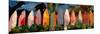 Beach Scene with Wall of Surf Boards, Hawaii II-Markus Bleichner-Mounted Art Print