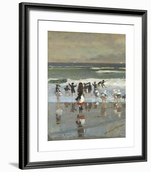 Beach Scene-Winslow Homer-Framed Premium Giclee Print