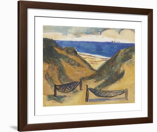 Beach Scene-Max Beckmann-Framed Premium Giclee Print