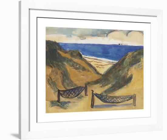 Beach Scene-Max Beckmann-Framed Premium Giclee Print