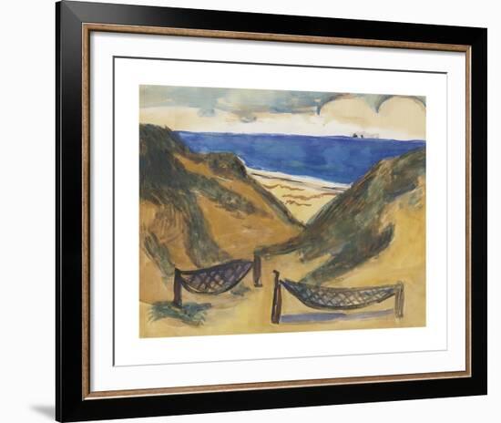 Beach Scene-Max Beckmann-Framed Premium Giclee Print