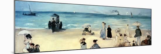 Beach Scene-Edouard Manet-Mounted Giclee Print