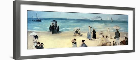 Beach Scene-Edouard Manet-Framed Giclee Print