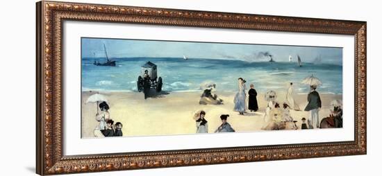 Beach Scene-Edouard Manet-Framed Giclee Print