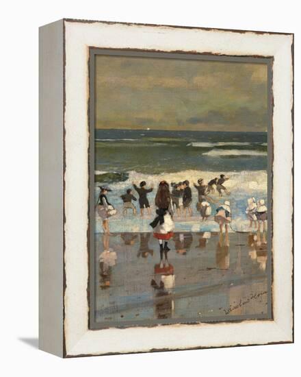 Beach Scene-Winslow Homer-Framed Premier Image Canvas