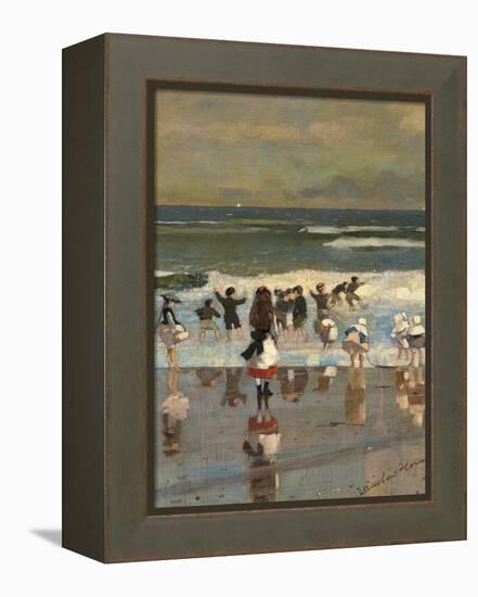 Beach Scene-Winslow Homer-Framed Premier Image Canvas