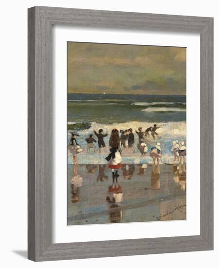 Beach Scene-Winslow Homer-Framed Giclee Print