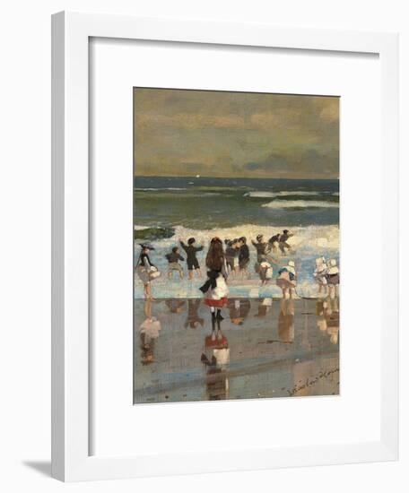Beach Scene-Winslow Homer-Framed Giclee Print