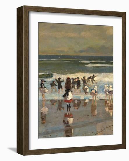 Beach Scene-Winslow Homer-Framed Giclee Print