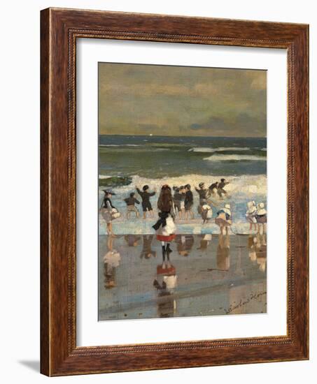 Beach Scene-Winslow Homer-Framed Giclee Print