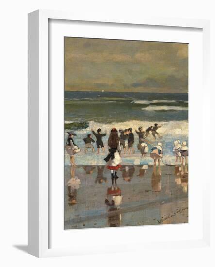 Beach Scene-Winslow Homer-Framed Giclee Print