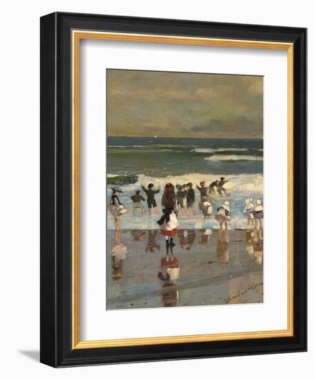 Beach Scene-Winslow Homer-Framed Giclee Print