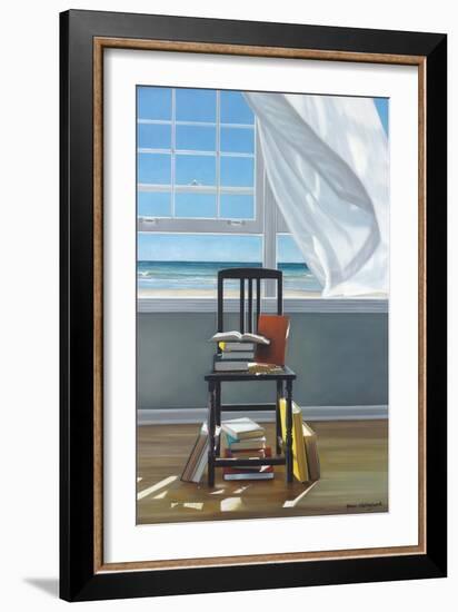 Beach Scholar-Karen Hollingsworth-Framed Art Print