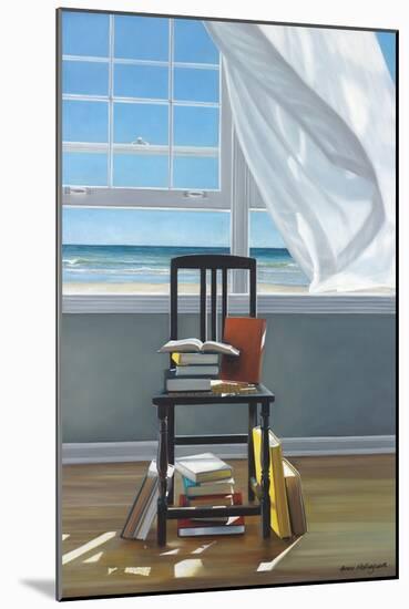 Beach Scholar-Karen Hollingsworth-Mounted Art Print