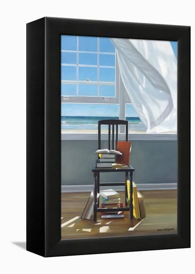 Beach Scholar-Karen Hollingsworth-Framed Stretched Canvas