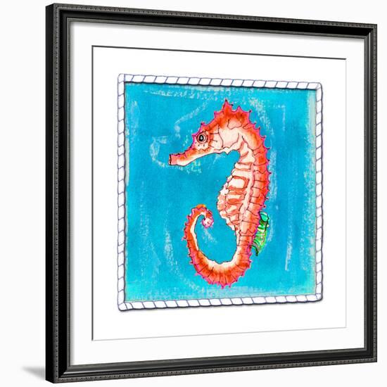 Beach Seahorse-Ormsby, Anne Ormsby-Framed Art Print