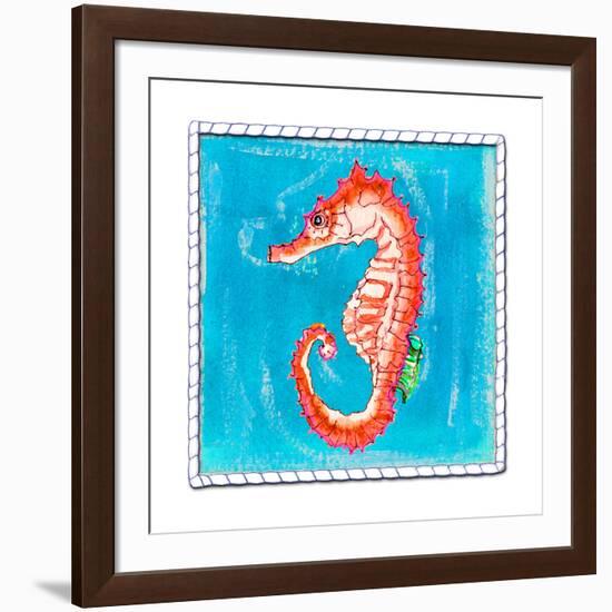 Beach Seahorse-Ormsby, Anne Ormsby-Framed Art Print