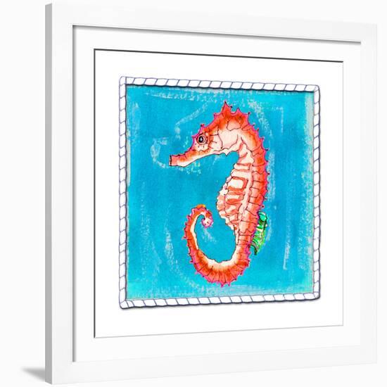 Beach Seahorse-Ormsby, Anne Ormsby-Framed Art Print