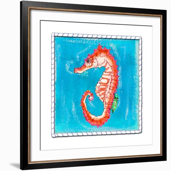 Beach Seahorse-Ormsby, Anne Ormsby-Framed Art Print