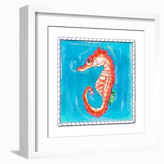 Beach Seahorse-Ormsby, Anne Ormsby-Framed Art Print