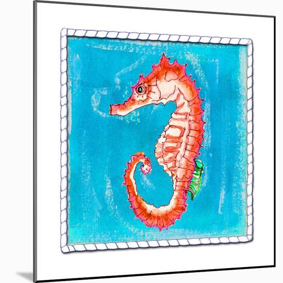 Beach Seahorse-Ormsby, Anne Ormsby-Mounted Art Print