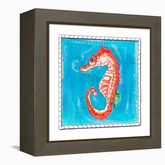 Beach Seahorse-Ormsby, Anne Ormsby-Framed Stretched Canvas