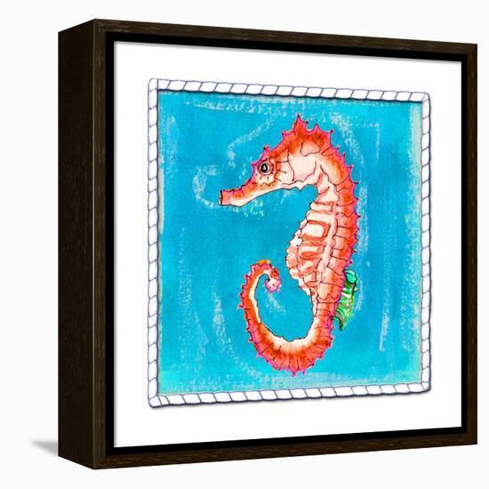 Beach Seahorse-Ormsby, Anne Ormsby-Framed Stretched Canvas