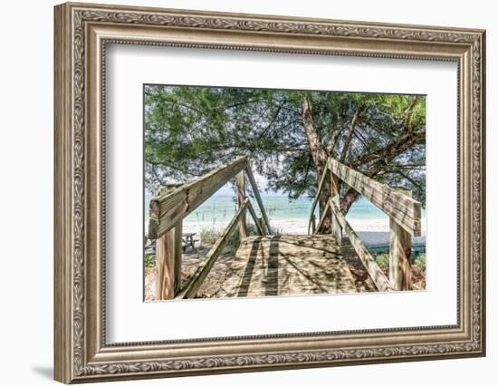 Beach Shade-Mary Lou Johnson-Framed Photo