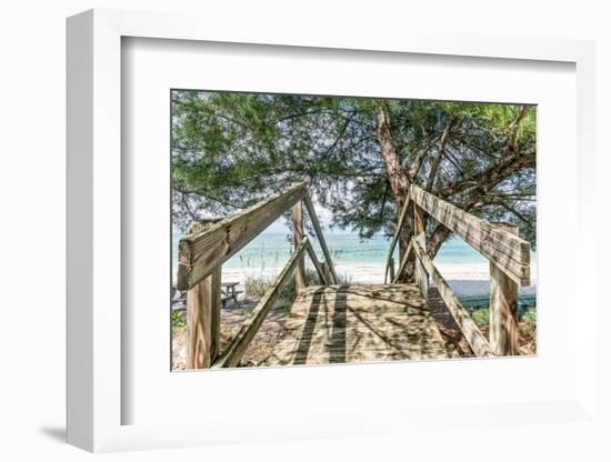 Beach Shade-Mary Lou Johnson-Framed Photo