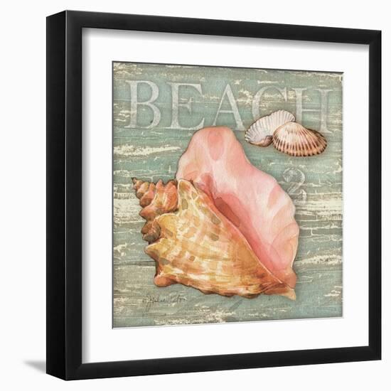 Beach Shells Conch-Julie Paton-Framed Art Print