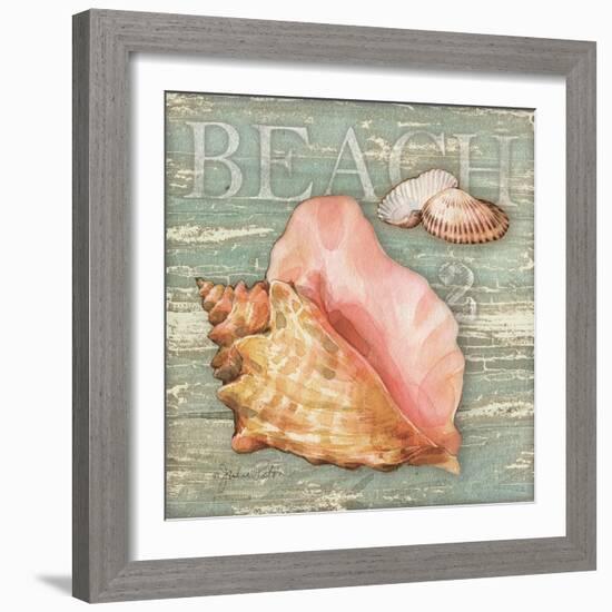 Beach Shells Conch-Julie Paton-Framed Art Print