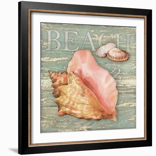 Beach Shells Conch-Julie Paton-Framed Art Print