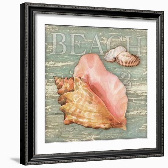 Beach Shells Conch-Julie Paton-Framed Art Print