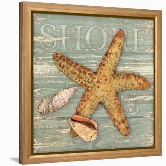 Beach Shells Starfish-Julie Paton-Framed Stretched Canvas