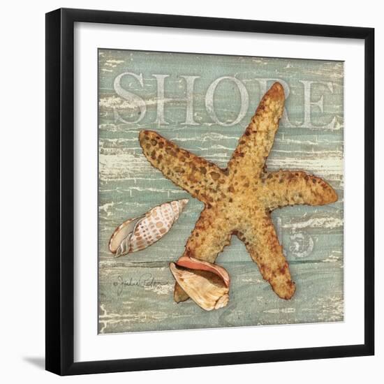 Beach Shells Starfish-Julie Paton-Framed Premium Giclee Print