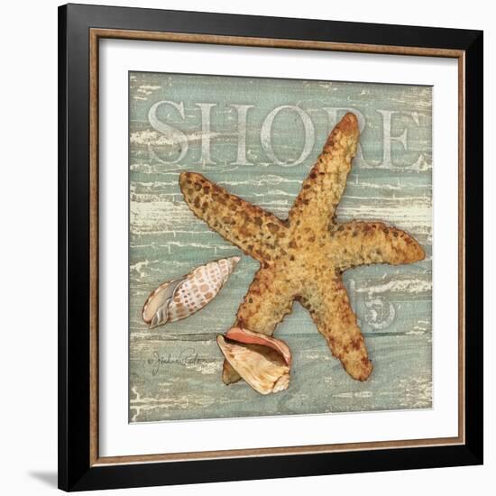 Beach Shells Starfish-Julie Paton-Framed Art Print