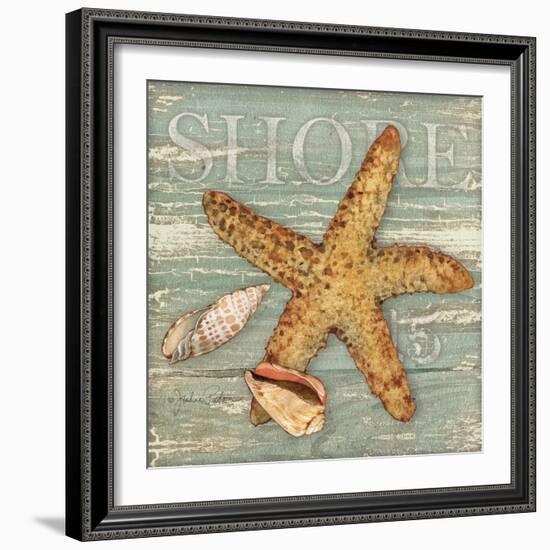 Beach Shells Starfish-Julie Paton-Framed Art Print