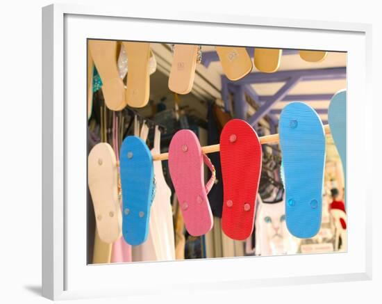 Beach Shoes, Bourg Des Saintes, Grande Terre, Guadaloupe, Caribbean-Walter Bibikow-Framed Photographic Print