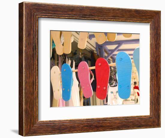 Beach Shoes, Bourg Des Saintes, Grande Terre, Guadaloupe, Caribbean-Walter Bibikow-Framed Photographic Print