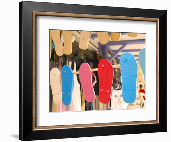 Beach Shoes, Bourg Des Saintes, Grande Terre, Guadaloupe, Caribbean-Walter Bibikow-Framed Photographic Print