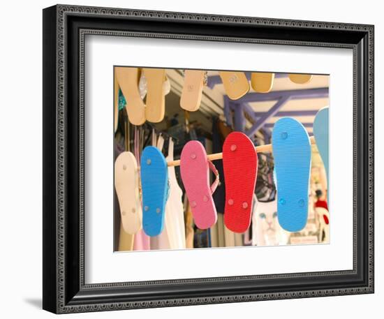 Beach Shoes, Bourg Des Saintes, Grande Terre, Guadaloupe, Caribbean-Walter Bibikow-Framed Photographic Print