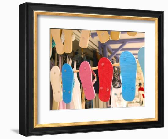 Beach Shoes, Bourg Des Saintes, Grande Terre, Guadaloupe, Caribbean-Walter Bibikow-Framed Photographic Print