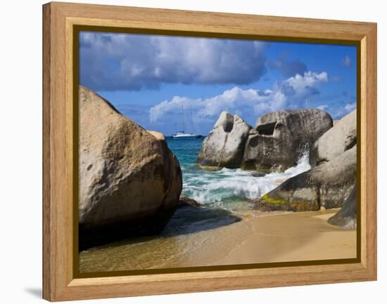 Beach Side at Virgin Gorda, British Virgin Islands, Caribbean-Joe Restuccia III-Framed Premier Image Canvas