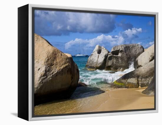 Beach Side at Virgin Gorda, British Virgin Islands, Caribbean-Joe Restuccia III-Framed Premier Image Canvas